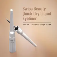 Swiss Beauty Jet Black Quick Dry Liquid Eyeliner 7ml, image 2