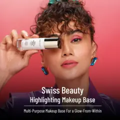 Swiss Beauty Real Makeup Base Highlighting Primer - No.03 | Brighten Skin | Modify Pores | Moisturizing | Pearl Powders | 32ml, image 3