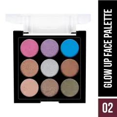 Hilary Rhoda Makeup Kit - 02 | Shimmer Eyeshadow | Face Highlighter | Makeup Blusher | Compact | 9 Shades, image 4