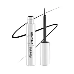 MARS Free Flow Liquid Eyeliner | Jet Black | 6ml | Brush Tip Applicator | Demi Matte Finish | Smudge Proof, image 1
