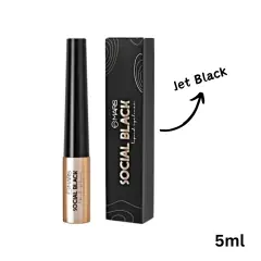 MARS Social Black Liquid Eyeliner | Super Easy Application | Long Wear, image 2