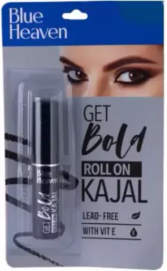 blue heaven roll on kajal get bold 3gm black, image 1
