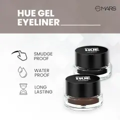 mars gel hue eyeliner brown and jet black, image 5