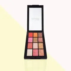 Swiss Beauty 12 Shades Velvet Eyeshadow Palette | Highly Pigmented | Dynamic Hues, image 1