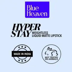 Blue Heaven Hyper Stay Lipstick - 05 Mystic Maroon | Liquid Lipstick | 6ml | Transfer Proof | Weightless, image 2