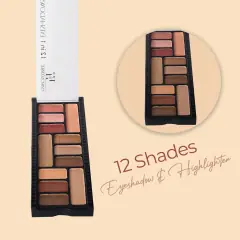 half n half eyeshadow and highlighter palette, image 1