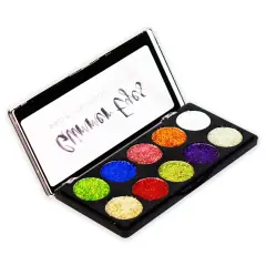 ME-ON Glitter Face Pro Eyeshadow Palette | Glitter | Lustrous Look | 10 Shades, image 1