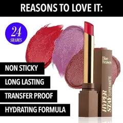 Blue Heaven Hyper Stay Super Matte Lipstick 701 Exotic Red, image 4