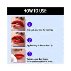 Blue Heaven Hyper Stay Liquid Lipstick – 08 Hot Pink, image 2
