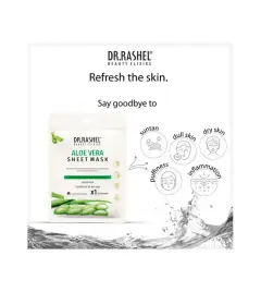 Dr. Rashel Aloe Vera Sheet Mask – {Pack of 2} | Hydrating | Oil-Balancing | Vitamin-Enriched, image 3