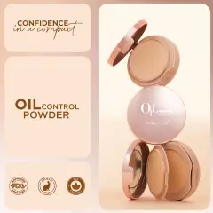ME-ON Oil Control Compact Powder | 12-Hour Matte Finish & Pore-Blurring Formula with SPF 15 (15g), image 2