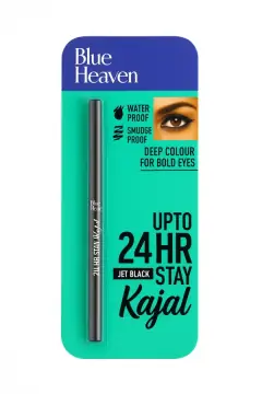 Blue Heaven Jet Black Kajal (Pack of 2) | 24-Hour Smudge-Proof Wear, image 1