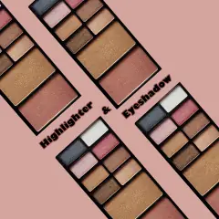 Half N Half 10-in-1 Eyeshadow & Highlighter Palette - 02 | Shimmer Glow Shade, image 2