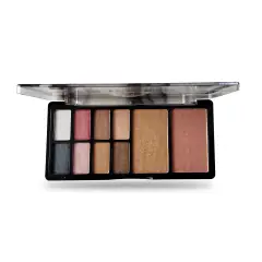 Half N Half 10-in-1 Eyeshadow & Highlighter Palette - 02 | Shimmer Glow, image 1