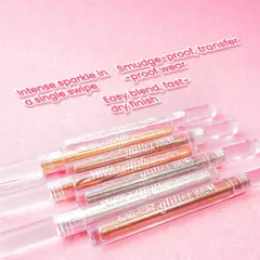 ME-ON Glitter Goals Liquid Eyeshadow - 04 Rose Gold | Romantic Sparkle, image 5