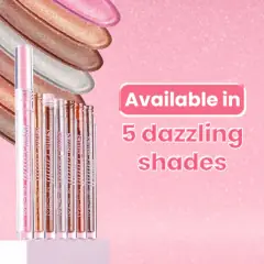 ME-ON Glitter Goals Liquid Eyeshadow - 04 Rose Gold | Romantic Sparkle, image 3