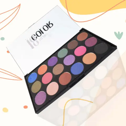 Hilary Rhoda 18 Color Eyeshadow Palette - 02 | Matte | Shimmer, alternate view