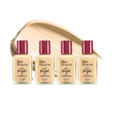 Blue Heaven Get Bright Liquid Foundation 28ml | Natural 2-103 | Sheer Finish | SPF15 | Pack of 2