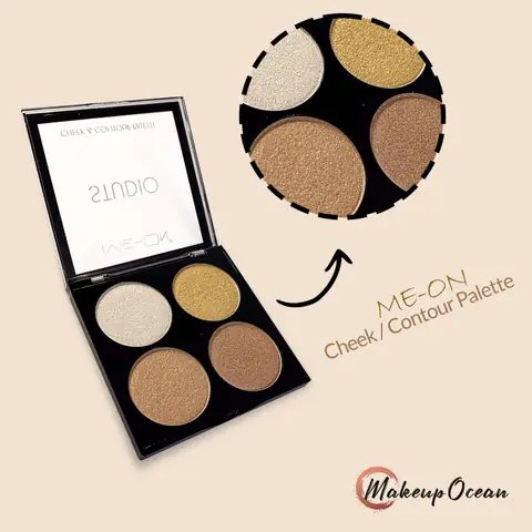 ME-ON Cheek & Contour Palette | Full Coverage | 4 Shades | Contour Powder, alternate view