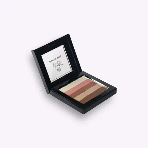Hilary Rhoda 5 Shades Shimmer Brick Highlighter | Soft Glow | Superfine Pigments | Rainbow Highlight, alternate view