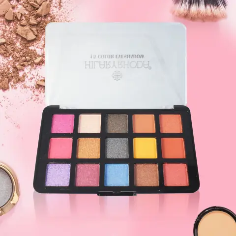 hilary rhoda 15 color eyeshadow palette matte shimmer