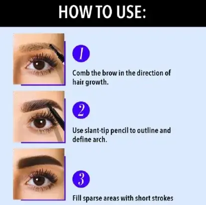 how to apply blue heaven eyebrow pencil