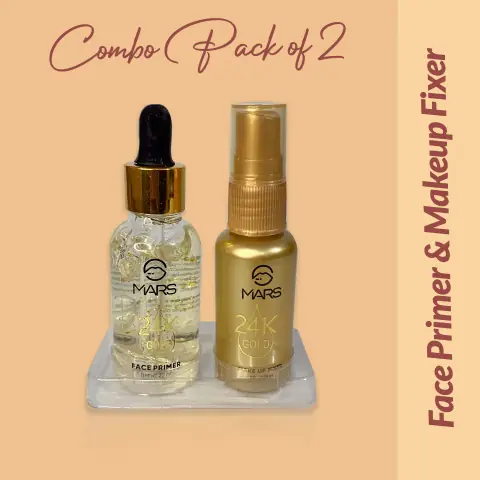 mars face primer and makeup fixer combo set