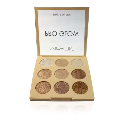 me-on pro glow 9 shade highlighter palette - 02 shimmery shade