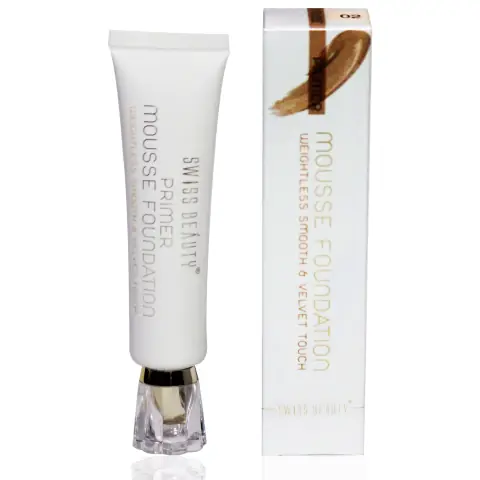 Swiss Beauty Primer Mousse Foundation Rose Blush 02