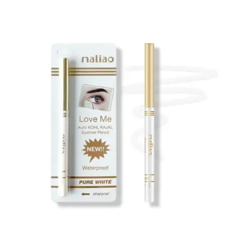 Maliao Love Me Auto Kohl Kajal & Eyeliner - Pure White | Waterproof, alternate view