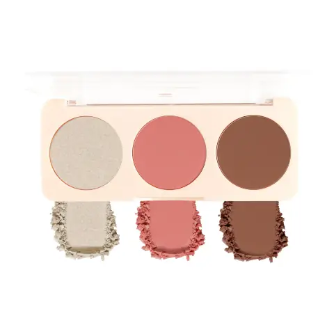 ME-ON So Cheeky 3-in-1 Palette - Shade 02 | Sculpt, Blush & Glow