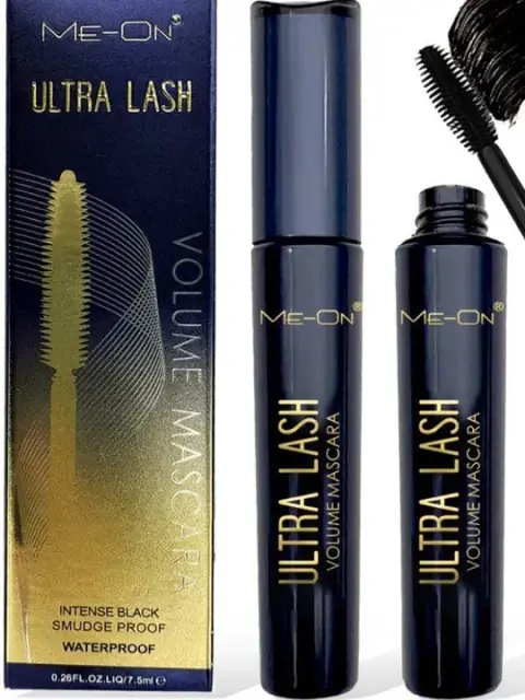 ME-ON Ultra Lash Waterproof Volume Mascara - Black | All-Day Drama