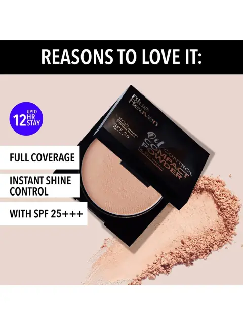 Blue Heaven Oil Control Compact - 201 Cream | 12-Hour Matte, alternate view