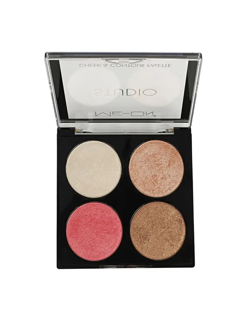 ME-ON STUDIO Cheek & Contour Palette - 04 | Natural Finish | 4 Shades