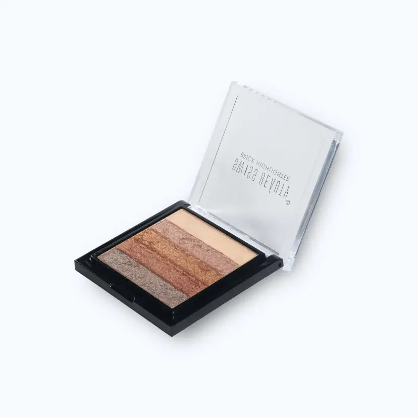 Swiss Beauty Brick Highlighter Palette 05 Shimmer Finish