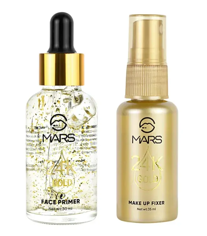 mars face primer and makeup fixer combo set