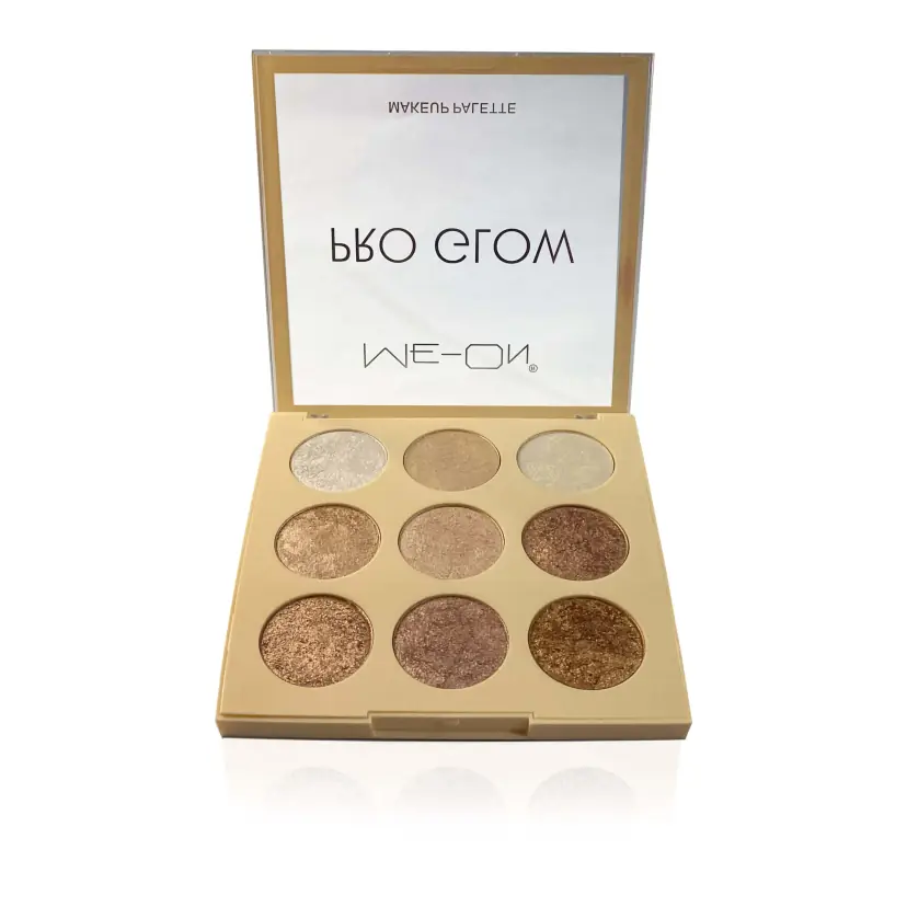 me-on pro glow 9 shade highlighter palette - 02 shimmery shade
