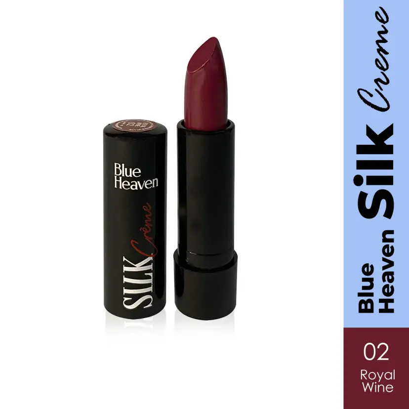 Blue Heaven Silk Creme Lipstick Royal Wine 02 | Long Lasting | Creamy Texture