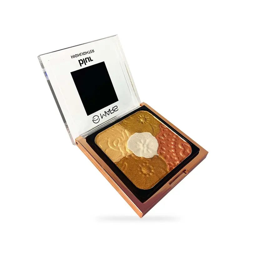 MARS 5-in-1 Visible Lift Blur Blusher Palette - 04 Natural Metallic Glow