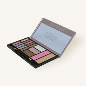 STEEL PARIS Fashion Look Makeup Palette | 10 Hues Eyeshadow | 2 Highlighters | 1 Blusher | 1 Compact Powder | 1 Contour