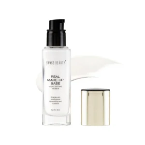 Swiss Beauty Real Makeup Base Highlighting Primer - No.03 | Brighten Skin | Modify Pores | Moisturizing | Pearl Powders | 32ml