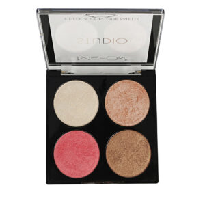 ME-ON STUDIO Cheek & Contour Palette - 04 | Natural Finish | 4 Shades