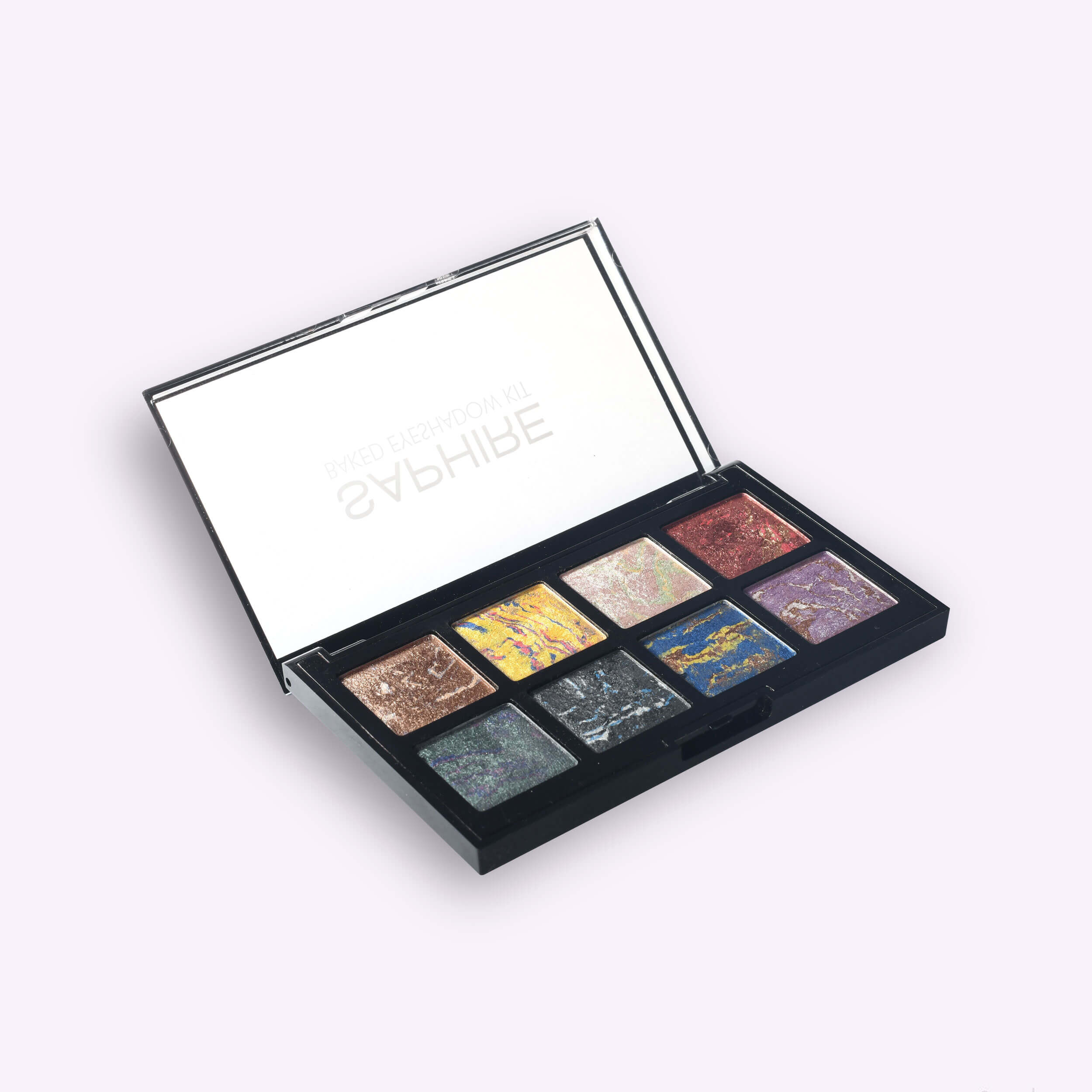 swiss beauty saphire baked 8 shades eyeshadow palette