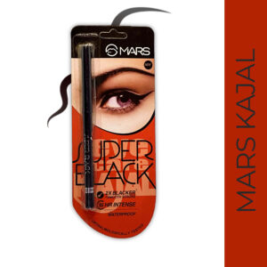 MARS Super Black Intense Kajal Smooth Stroke Waterproof Long Stay 16 Hr
