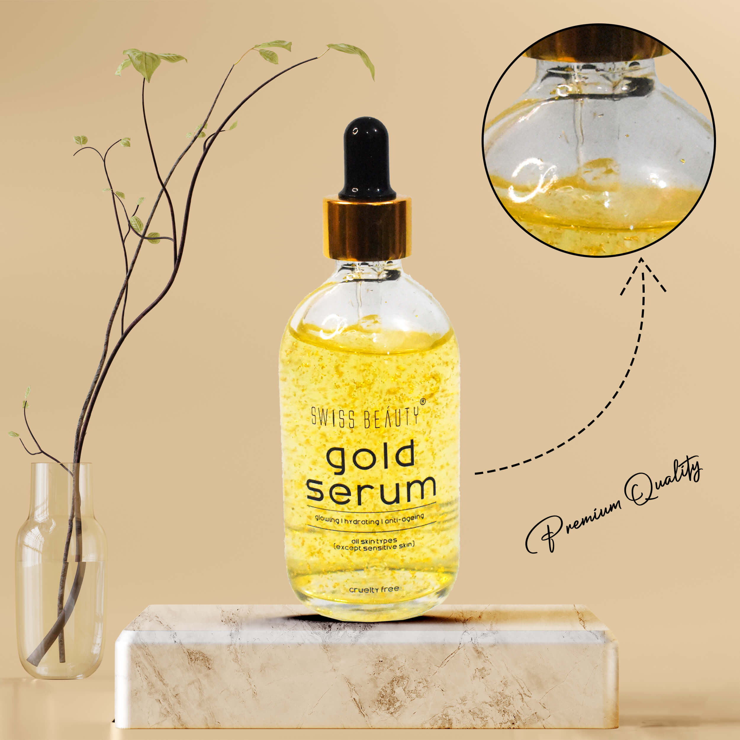 Swiss Beauty Face Glow Gold Serum 100ml