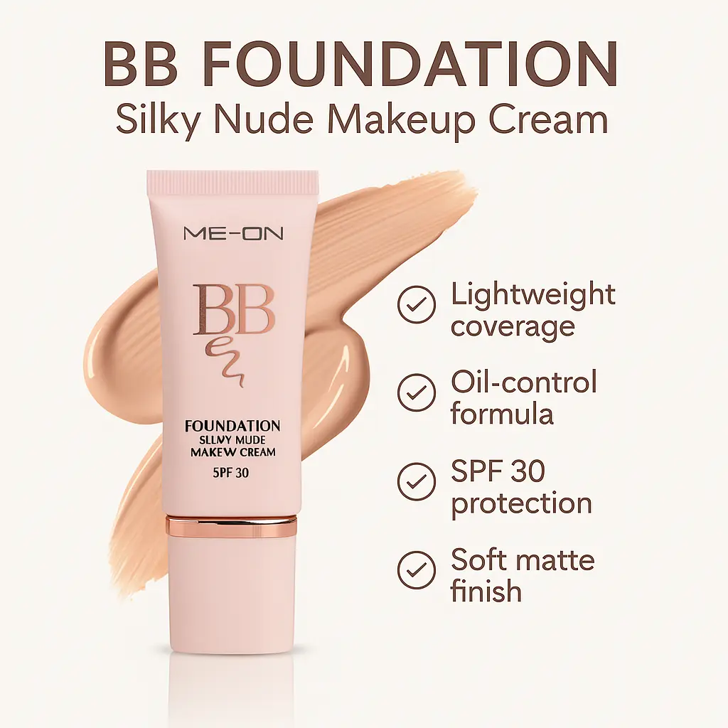 ME-ON BB Foundation Silky Nude Cream - Classic Ivory | SPF 30 - Image 3